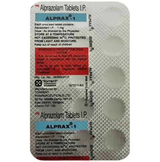 alprax 1mg tablet 15's
